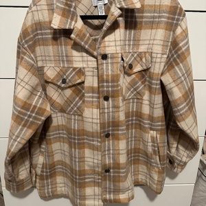 button up jacket plaid